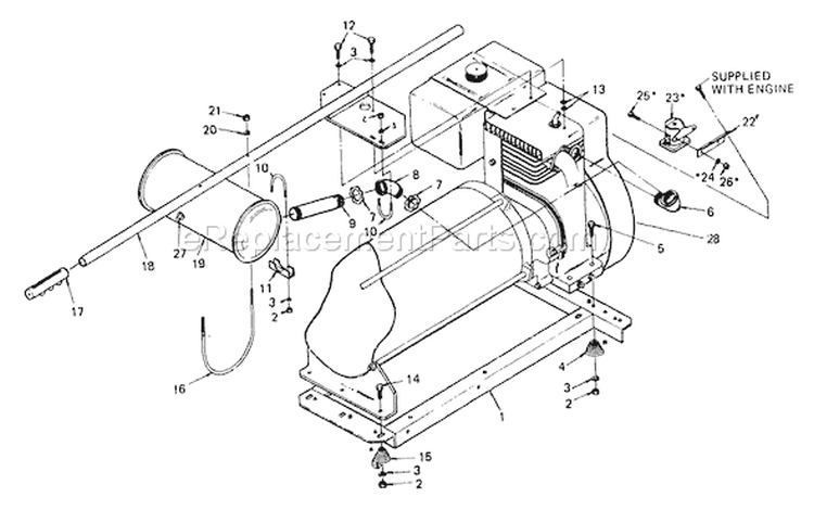 Page C Diagram and Parts List for 8757-0  Briggs and Stratton Generator